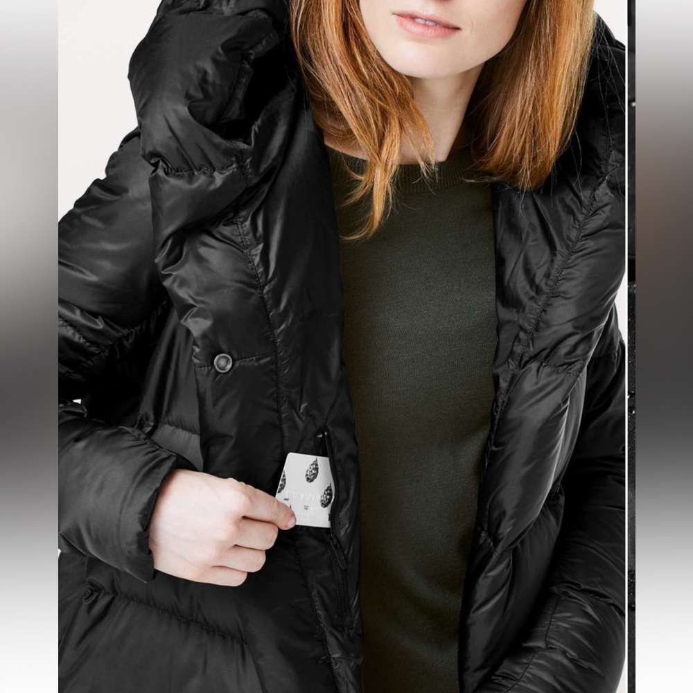 Lululemon Cloudscape Wrap Long Down Coat Black Si… - image 5